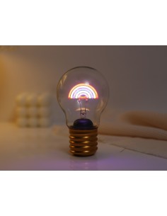 Lampada a forma di lampadina "Rainbow" Cm. 12x7
