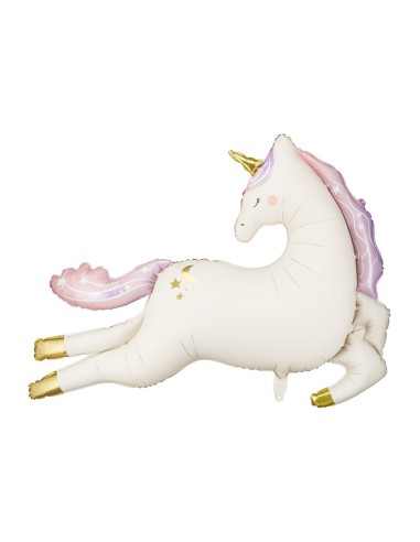 Palloncino mylar supershape Cm. 95x86 - Unicorno steso