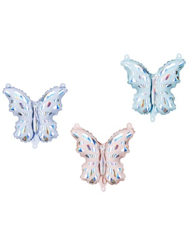Palloncino mylar Cm. 19x23 – Farfalle – Confezione 21 pezzi assortiti