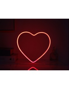 Lampada Insegna LED "Cuore" Cm. 22x5x21