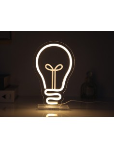 Lampada Insegna LED "Lampadina" Cm. 12x5x20