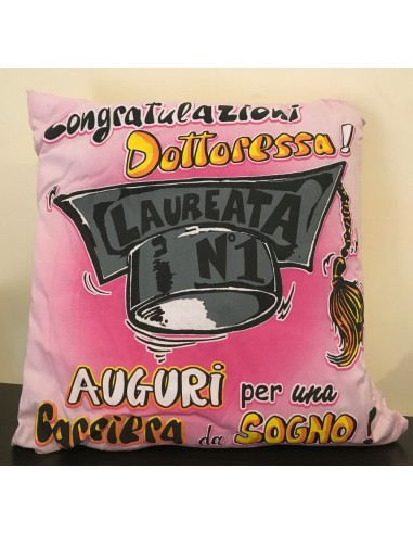 Cuscino quadrato Cm. 40x40 Laurea...