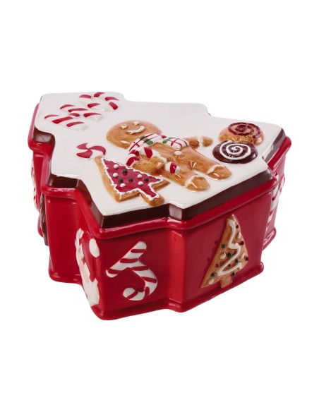 Scatola ceramica «Albero di Natale» Cm. 17x18x8 – Modelli assortiti