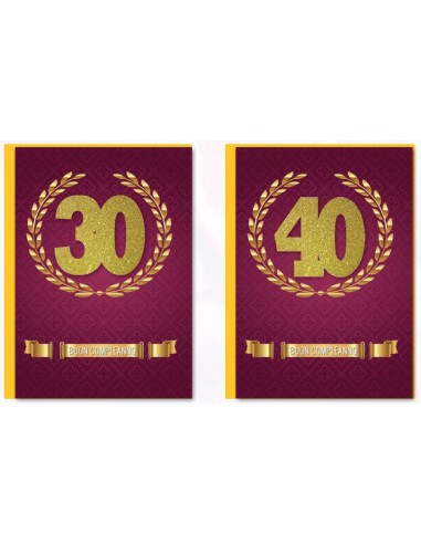 Biglietto auguri deluxe "Decadi red"...