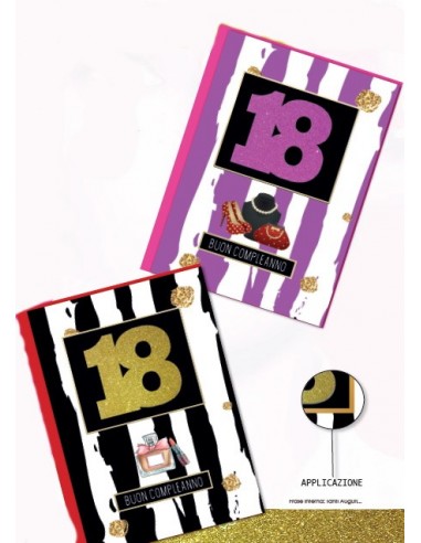 Biglietto auguri deluxe "18 Anni...