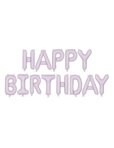 Palloncino mylar scritta Happy Birthday Cm. 340x35 - Purple