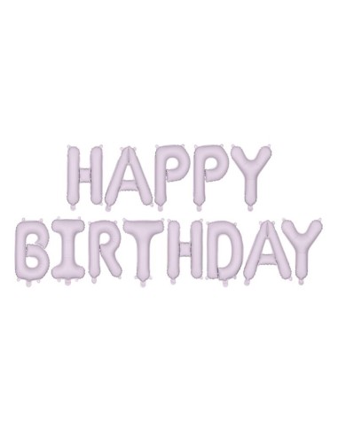 Palloncino mylar scritta Happy Birthday Cm. 340x35 - Purple