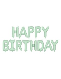 Palloncino mylar scritta Happy Birthday Cm. 340x35 - Green
