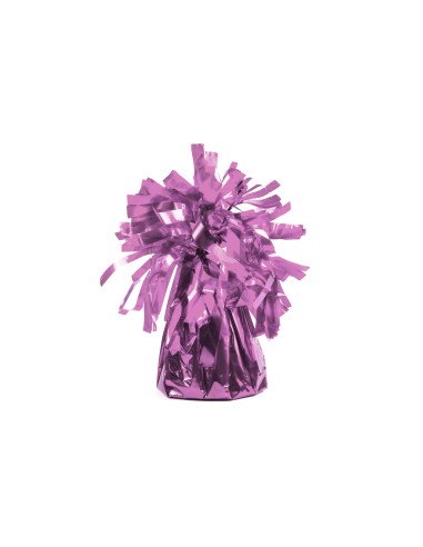 Pesetto per palloncini con ciuffo - Rosa