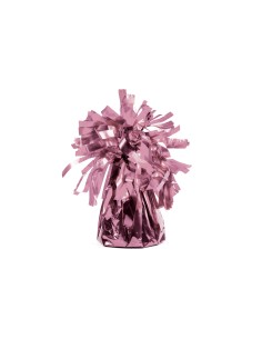 Pesetto per palloncini con ciuffo - Rosa Gold