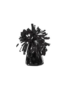 Pesetto per palloncini con ciuffo - Nero