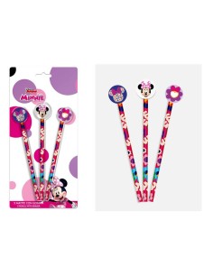 Blister 3 matite con gomma - Minnie