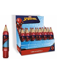 Matitone con 6 matite colorate - Spiderman