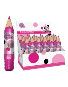 Matitone con 6 matite colorate - Minnie