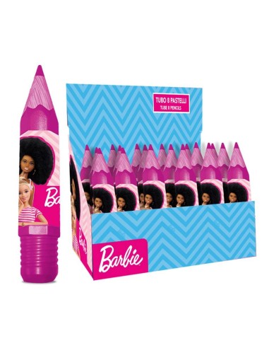 Matitone con 6 matite colorate - Barbie