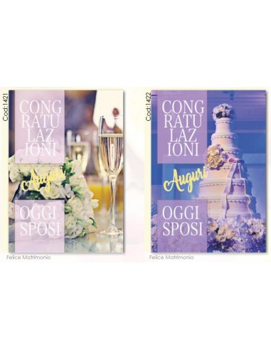 Biglietto auguri classico Matrimonio