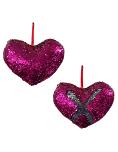 Cuore con paillettes Cm. 32 cambiacolore 2