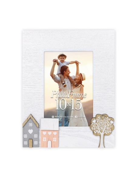 Portafoto in legno «Home» Cm. 17x22 – Foto Cm. 10x15