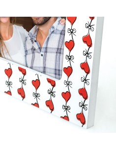 Portafoto in legno «Hearts» Cm. 15x20 – Foto Cm. 10x15 2