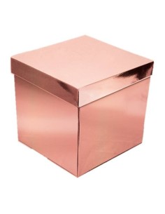 Scatola Gift Box surprise Cm.30x30x30 – Metal Rosa Gold