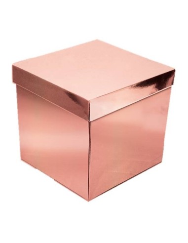 Scatola Gift Box surprise Cm.30x30x30 – Metal Rosa Gold