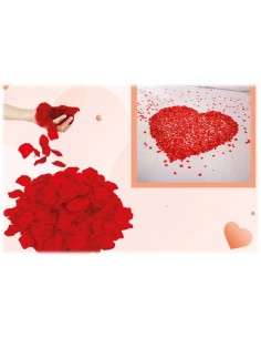 Petali decorativi in tessuto rossi - Confezione 100 pezzi