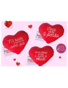 Cuore peluche soft Cm. 45 - Scritte assortite