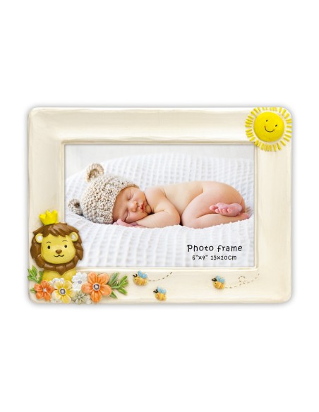 Portafoto in resina «Simba» Cm. 20x15 – Foto Cm. 10x15