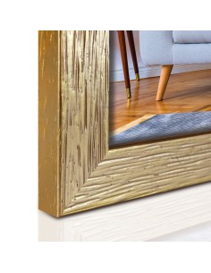 Portafoto in legno «Gold» Cm. 15,6x20,8 – Foto Cm. 13x18 2