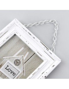 Portafoto in legno «White» Cm. 19x24 – Foto Cm. 13x18 2