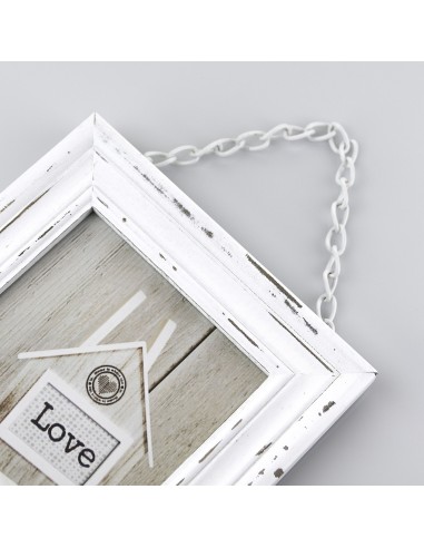 Portafoto in legno «White» Cm. 19x24 – Foto Cm. 13x18