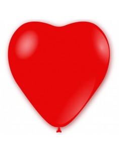 Palloncini lattice 17" Cm. 43 Cuore rosso - Blister 50 pz