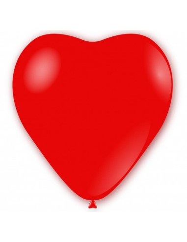 Palloncini lattice 17" Cm. 43 Cuore rosso - Blister 50 pz
