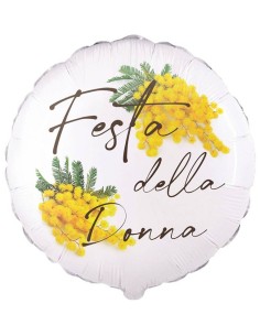 Palloncino mylar 18’’ Cm. 45 – Festa della donna Mimosa