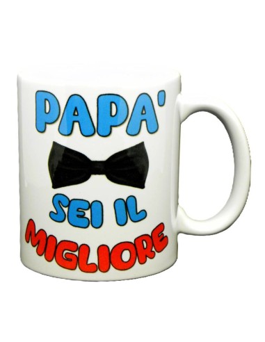 Tazza mug ceramica "Papà sei il migliore" in scatola regalo
