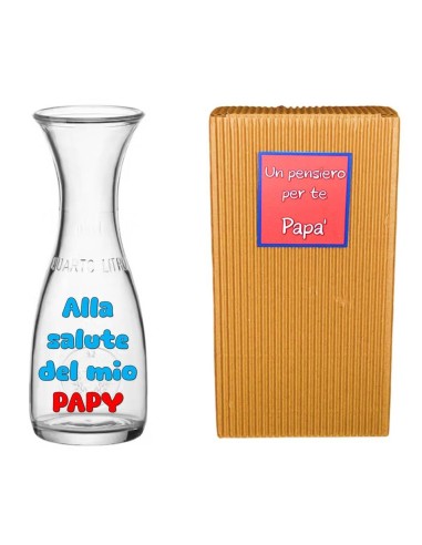 Quartino vetro 250 ML "Papà" in scatola regalo