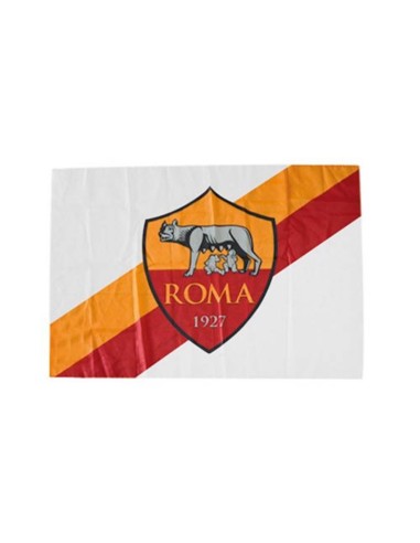 Bandiera in tessuto bianca Cm. 50x70 - AS Roma