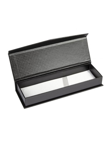 Scatola box nera portapenna con cuscinetto Cm. 18x6x2,5 - Penna non compresa
