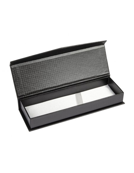 Scatola box nera portapenna con cuscinetto Cm. 18x6x2,5 - Penna non compresa