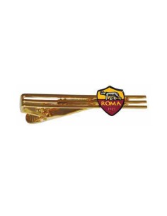 Fermacravatte dorato con logo - AS Roma