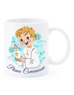 Tazza mug ceramica in scatola regalo - Prima Comunione Bimbo