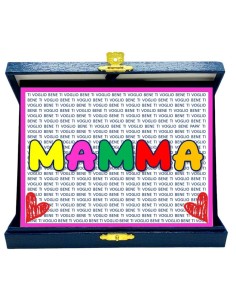 Targa con cofanetto rettangolare Cm. 21x17 - Mamma ti voglio bene