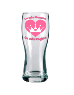 Bicchiere pinta vetro "Mamma" in scatola regalo 2