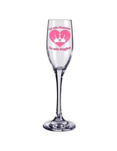 Calice flute vetro "Mamma" in scatola regalo 2