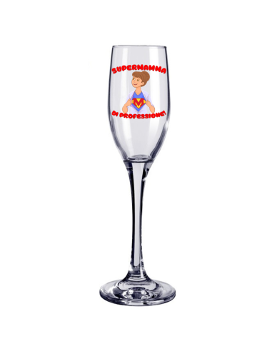 Calice flute vetro "Mamma" in scatola regalo