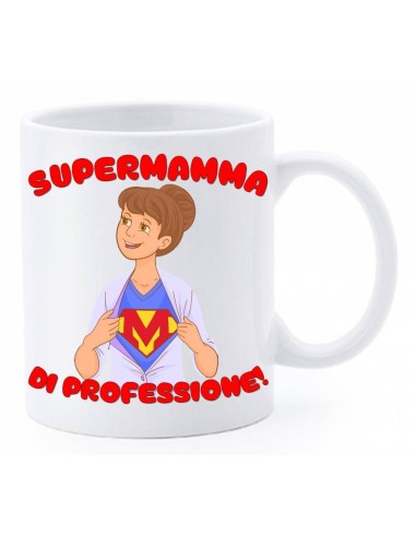 Tazza mug ceramica con scatola regalo - SuperMamma di Professione!