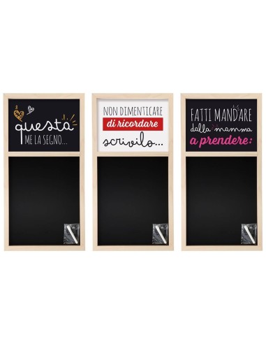 Lavagna con gessetto umoristica Cm. 31x60 - Soggetti assortiti