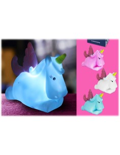 Lampada luce notte soft "Unicorno" cambiacolore Cm. 10x12x5,5