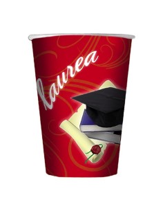 Bicchieri carta cc. 250 - Laurea - Confezione 8 pezzi
