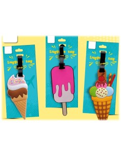 Etichette per valigie pvc sagomate "Gelato" Cm. 13,5x6